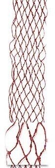90 inches Plastic Glittered Ribbon Garland - Flexible - Red