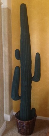 EF-636   6 feet Mexican Cactus Painted Green