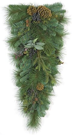 28 inches Blue Spruce Tear Drop - 60 Blue PVC Tips - 15 inches Width