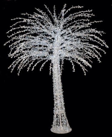 6 Foot Tall to 15 Foot Tall Acrylic LEDWhite or Multi Colored Lighted trees Trees Taller Heights Available upon request