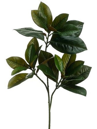 EF-200  	26 inches Magnolia Leaf Spray  Green  (Price is for a 12pc set)
