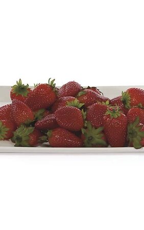 Plastic Strawberries - 15 pieces per Bag - Red