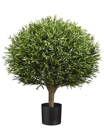 Outdoor Ball Shaped Lavender Leaf Topiary