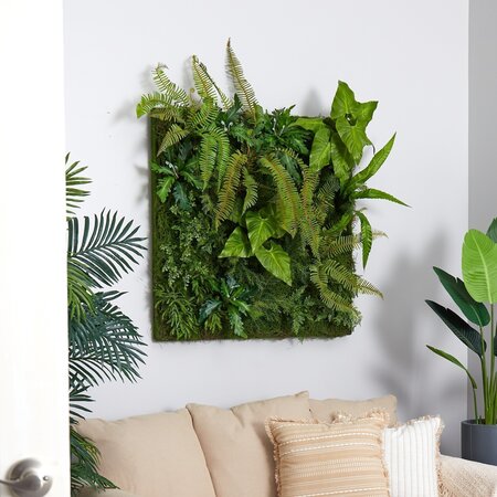 40" x 40" Forest Artificial Living Wall