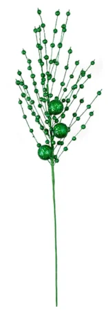 31 Inch Glitter Ball Spray | Red, Green, Gold, White