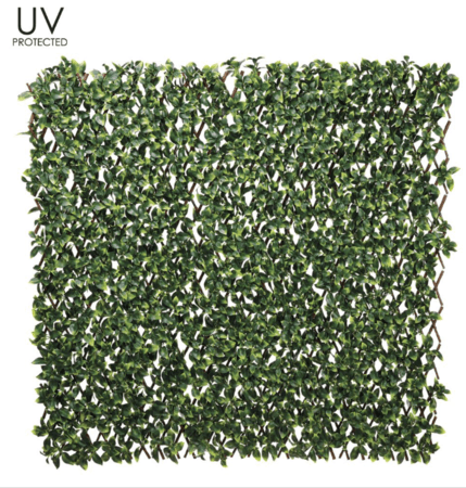 6.5 Feet Long  3.5 feet Wide  UV Protected Gardenia Leaf Trellis Green