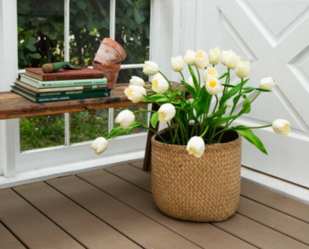 24 Inch Outdoor UV Resistant Artificial Tulip Plant (Indoor/Outdoor)