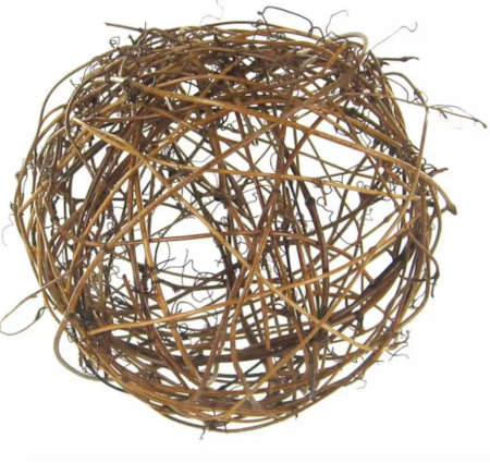 6 inches Rattan Ball - Natural Brown