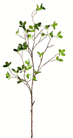 43" Artificial  Milan Leaf Spray Green Includes 2 sprays per pack