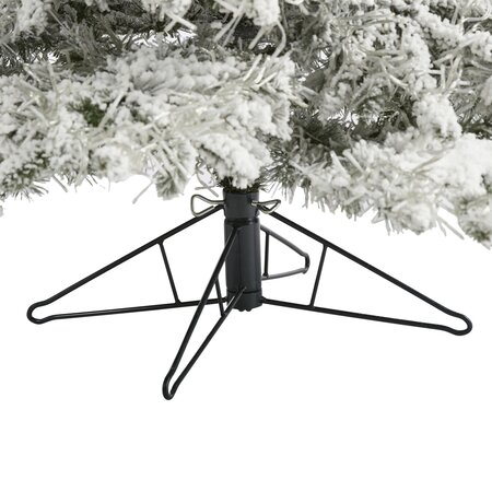 7.5' Flocked Grand Northern Rocky Fir Artificial Christmas Tree with 6672 Warm Cluster (Multifunc...