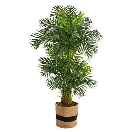 6' Hawaii Artificial Palm Tree in Handmade Natural Cotton Planter