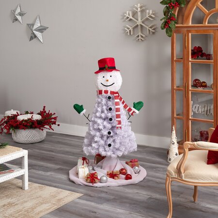 4' Snowman Artificial Christmas Tree with 234 Bendable Branches