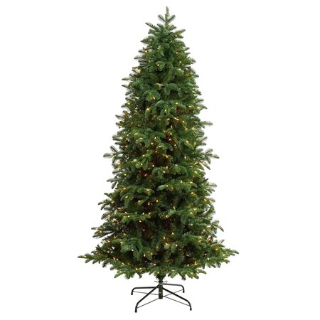 7' South Carolina Fir Artificial Christmas Tree with 550 Clear Lights and 2078 Bendable Branches