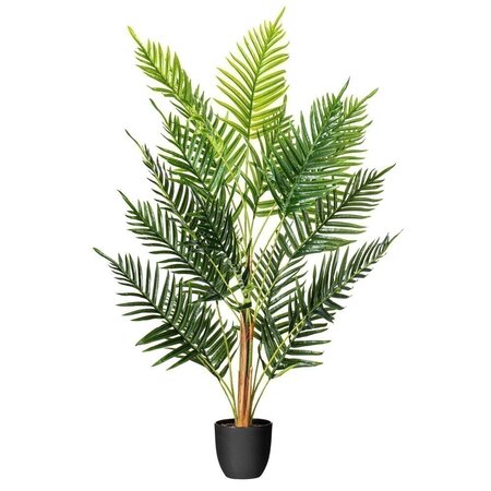 35" Potted Fern Palm Real Touch Leaves