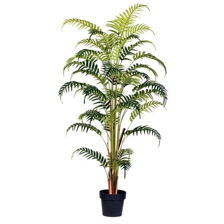 59" Potted Fern Palm Real Touch Leaves