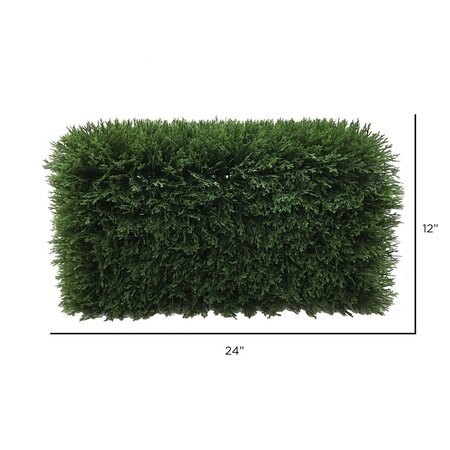 L24"xW12"xH12" Green Cedar Hedge UV