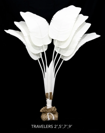 5 feet, 7 feet , 9 feet Canvas Travellers Palm Tree in Painted or Natural