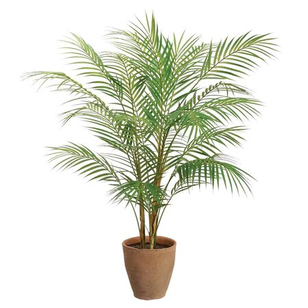 42 inches Areca Palm Tree in Clay Pot Green
