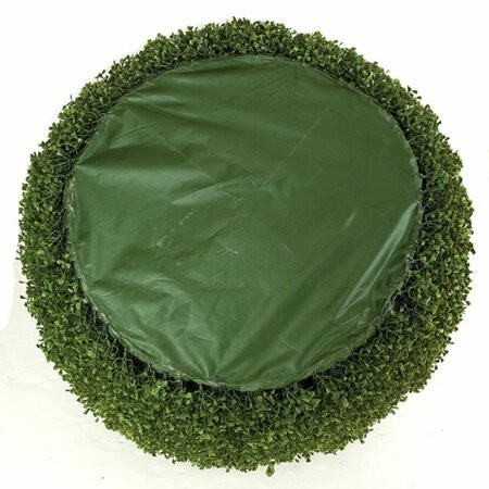 36 inches x 29 inches Plastic Outdoor Boxwood Ball - Wire Frame - 36 inches Width - Green