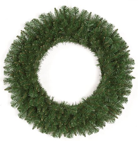 36 inches Monroe Pine Wreath - Triple Ring - 100 Warm White  LED Lights
