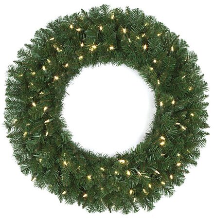 36 inches Monroe Pine Wreath - Triple Ring - 280 Green Tips