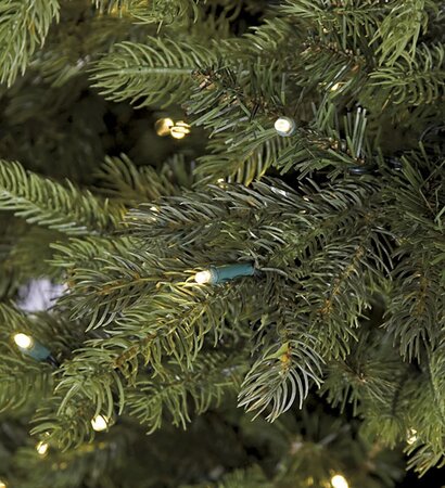 11 Foot Tall Mountain Fir Christmas Tree - Medium Size - 1,950 Warm White LED Lights