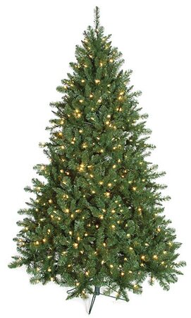 7.5 feet, 10 feet, 12 feet Tall Monroe Pine Christmas Tree Full Size Fluff Free® With or Without ...