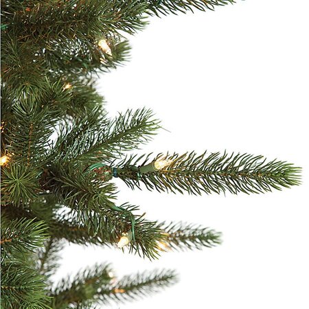 7.5 feet Asheville Spruce Christmas Tree - Full Size - 1,100 Clear Lights