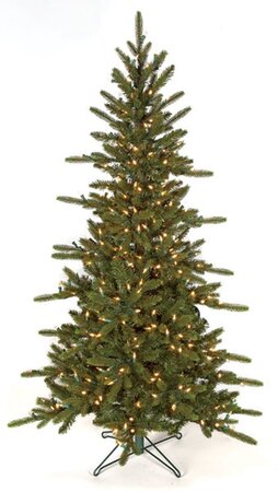 9 feet Russian Pine Christmas Tree - Slim Size - 1000 Warm White 5.5mm LED Lights