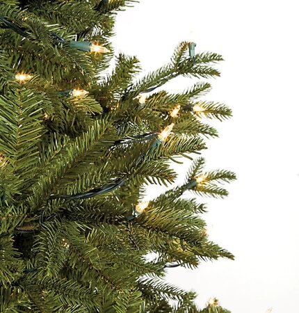 9 feet Kelso Pine Christmas Tree - Full Size - PE/PVC Green Tips - Warm White LED