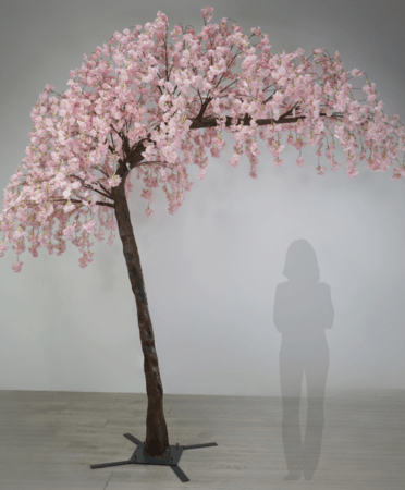 10.5 Feet Tall x 9 Feet Wide "Sideswept" -Cherry Blossom Tree Pink ***Create Arch Using 2