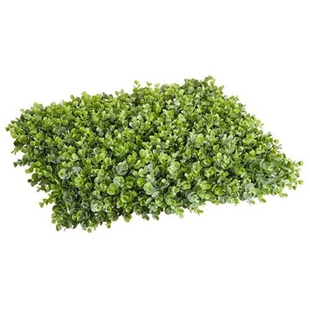20"Wx20"L Plastic Eucalyptus Mat Green