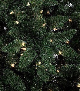12 feet Pencil Pointed Spruce Christmas Tree with lights