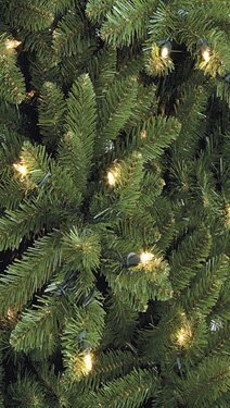 9 feet Sky Fir Christmas Tree - Slim Size - 3,232 Green Tips - 850 Clear Lights