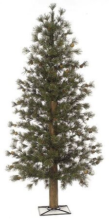 C-60790 48 inches Butte Pine Tree - 271 Iced Green Tips - 36 inches Width - Metal Base ***NO LIGHTS***
