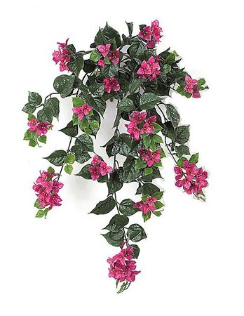 36 inches Polyblend Outdoor Bougainvillea Bush- 18 Flower Clusters - Lavender/Fuchsia Mix