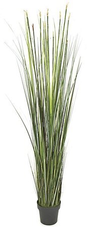 6 feet PVC Grass Plant - 609 Green/Brown Leaves - Weighted Base