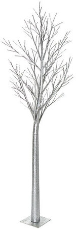C-115620 9 feet Plastic Silver Glitter Tree