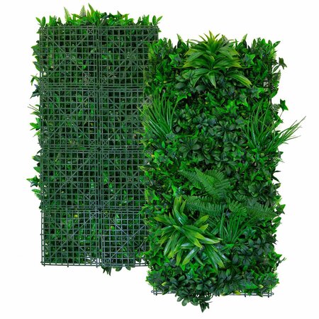 20 inches Wide  40 inches Long  Outdoor Rainforest Plastic Artificial Living Wall