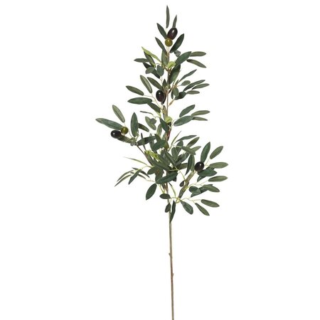 34 inches Green/Purple Olive Spray