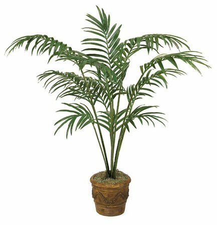8 feet Paradise Palm - Synthetic Trunks - 11 Fronds - Green - Bare Trunk