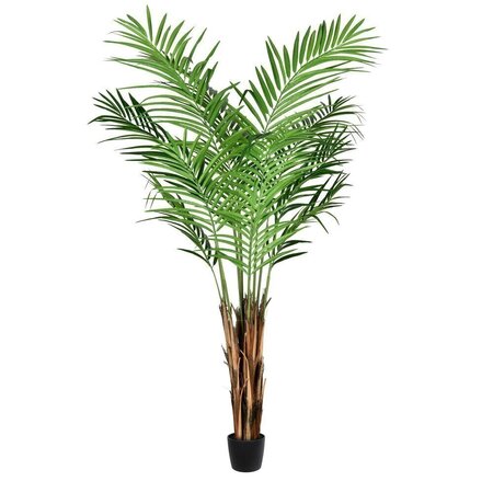 5 feet Potted Areca Palm 372 Leaves natural trunk