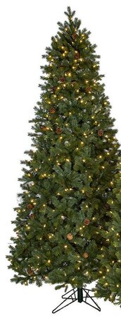 Slim Size Pe/Pvc Mixed Needle Spruce Trees With Pine Cones