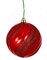 Uv Red Pearled And Glittered Ball Ornaments | 6 Inch Or 8 Inch