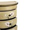 Antique Accessory Table w/Calla Lily Floral Art