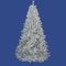 9' x 58" Silver Tree 2581 PVC Tips and 700 Warm White Dura-Lit Italian LED Mini Lights