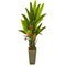 62” Bird Of Paradise Artificial Plant In Olive Green Planter