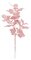 20 Inch Iridescent/Glittered Grape Leaf Spray With Sequins | Champagne & Pink Rose