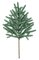 32 inches POLYBLEND OUTDOOR FRASIER FIR BRANCH | GREEN OR GREEN/GREY