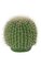 8" Plastic Barrel Cactus - 8.5" Width - Light Needles